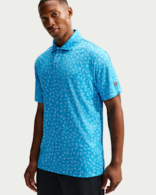 Nike Par Men's Dri-FIT Grass Print Golf Polo. Nike RO